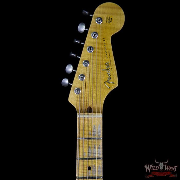 Fender Custom Shop Summer Event LTD Fat 50s Stratocaster Relic Flame Maple Neck Aged Desert Sand - Image 8