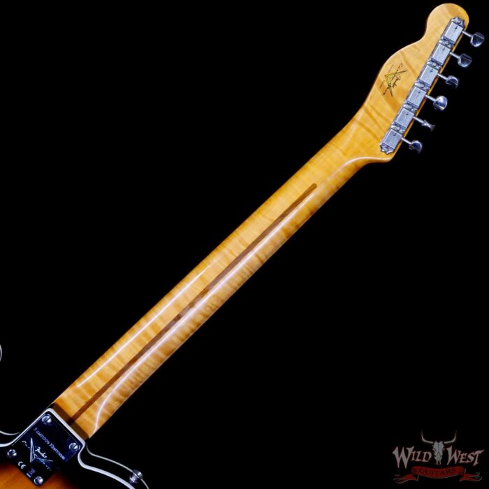 Fender Custom Shop Limited Edition 50’s Telecaster Flame Maple Neck Hand-Wound Journeyman Relic 2 Tone Sunburst - Image 5