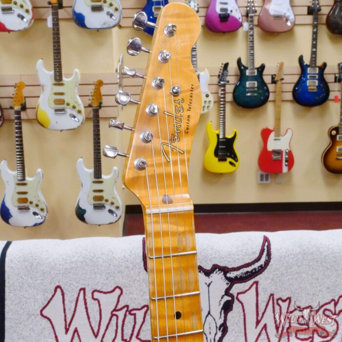 Fender Custom Shop Limited Edition 50’s Telecaster Flame Maple Neck Hand-Wound Journeyman Relic 2 Tone Sunburst - Image 7