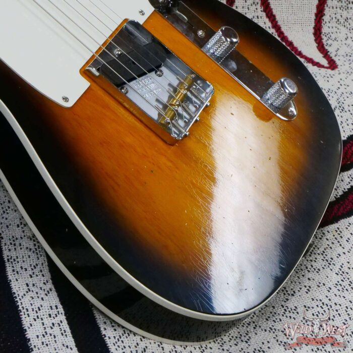 Fender Custom Shop Limited Edition 50’s Telecaster Flame Maple Neck Hand-Wound Journeyman Relic 2 Tone Sunburst - Image 9