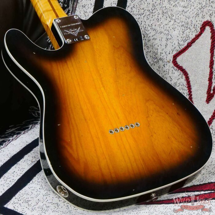 Fender Custom Shop Limited Edition 50’s Telecaster Flame Maple Neck Hand-Wound Journeyman Relic 2 Tone Sunburst - Image 12