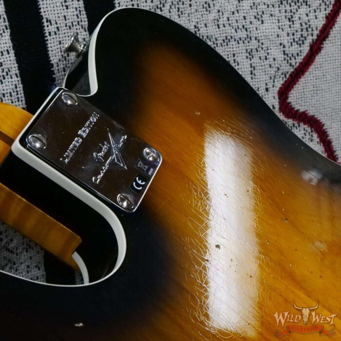 Fender Custom Shop Limited Edition 50’s Telecaster Flame Maple Neck Hand-Wound Journeyman Relic 2 Tone Sunburst - Image 13