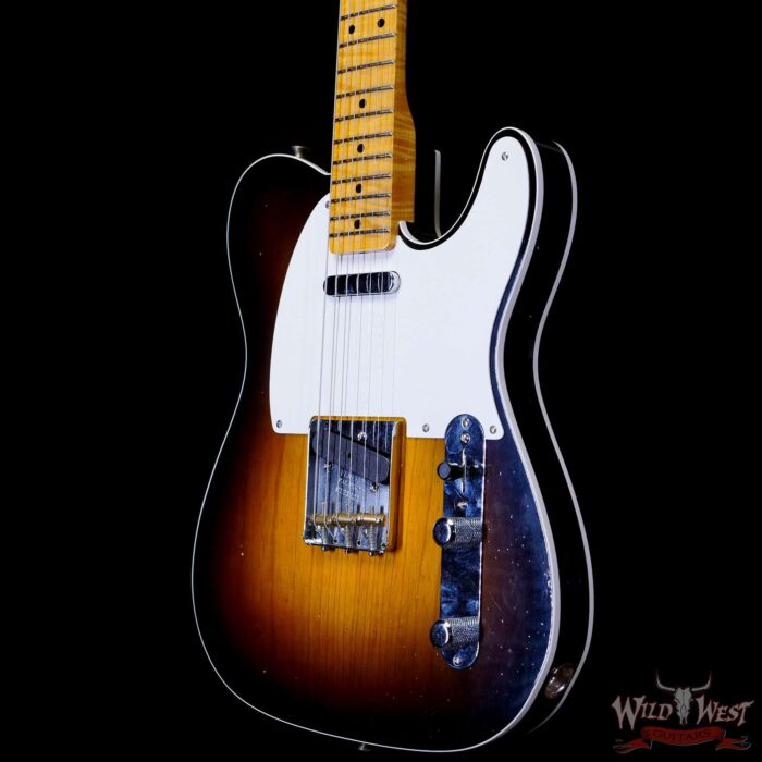 Fender Custom Shop Limited Edition ‘50s Telecaster Flame Maple Neck Hand-Wound Journeyman Relic 2 Tone Sunburst - Image 2
