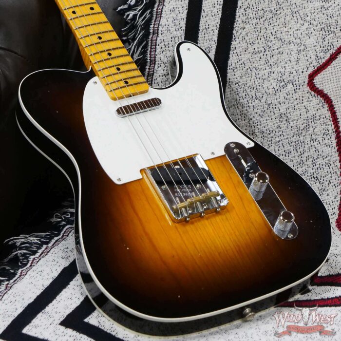 Fender Custom Shop Limited Edition ‘50s Telecaster Flame Maple Neck Hand-Wound Journeyman Relic 2 Tone Sunburst - Image 8