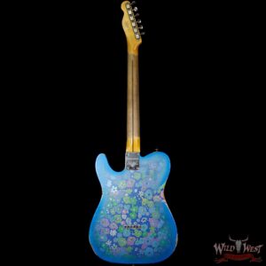 Fender Custom Shop 2017 NAMM Limited Edition 50’s Telecaster Thinline Relic Blue Flower - Image 6