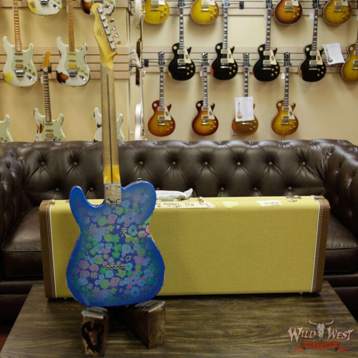Fender Custom Shop 2017 NAMM Limited Edition 50’s Telecaster Thinline Relic Blue Flower - Image 14