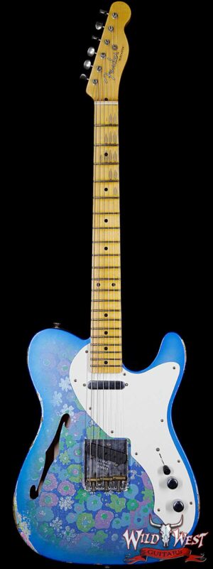 Fender Custom Shop 2017 NAMM Limited Edition 50’s Telecaster Thinline Relic Blue Flower