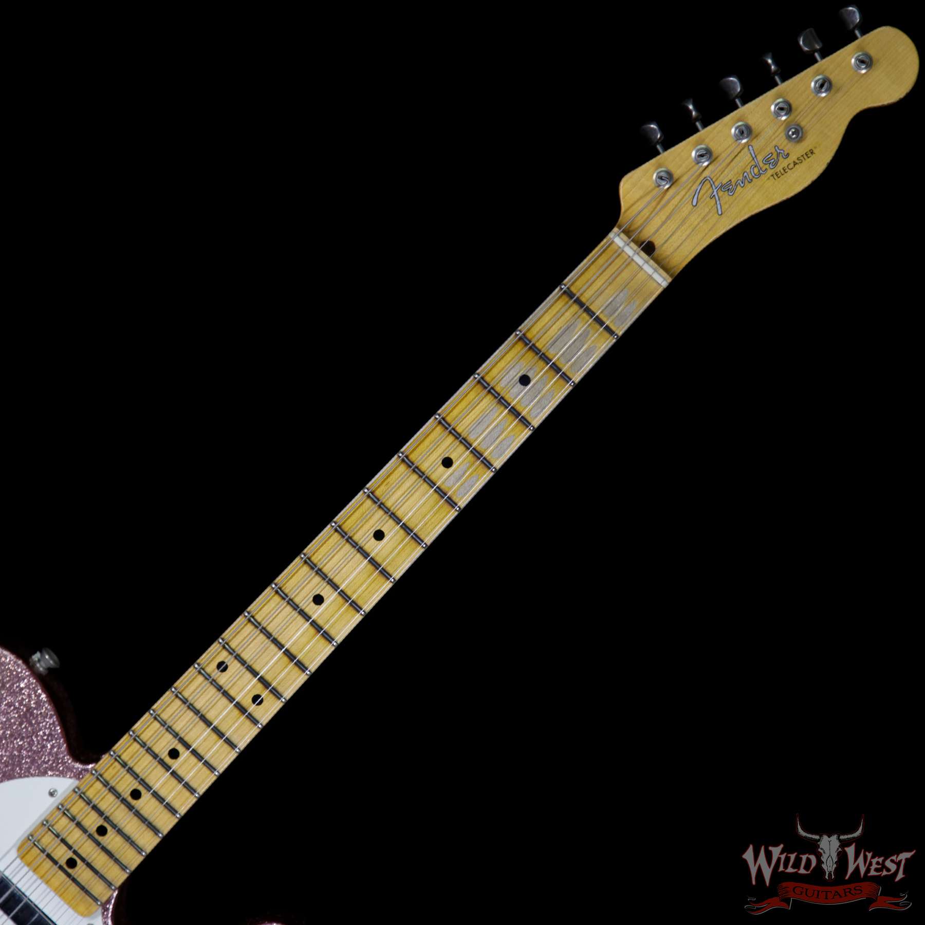 fendercs-50sthinlinetelerelic-champagnesparkle-r16205-nf__wwg.jpg Fender Custom Shop 2017 NAMM Limited Edition 50’s Thinline Telecaster Relic Champagne Sparkle - Image 4