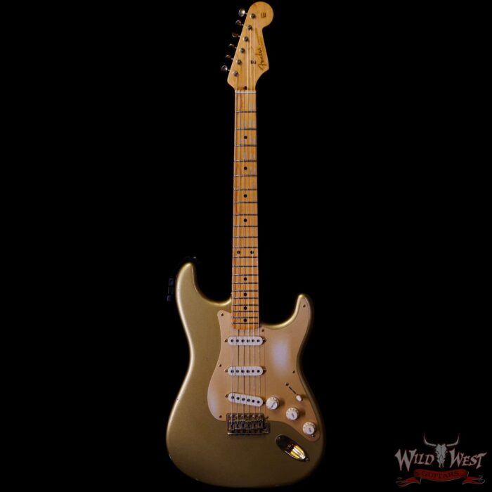 Jim Root Collection 2004 Fender 50th Anniversary Custom Shop 1956 Stratocaster Azetc Gold - Image 3