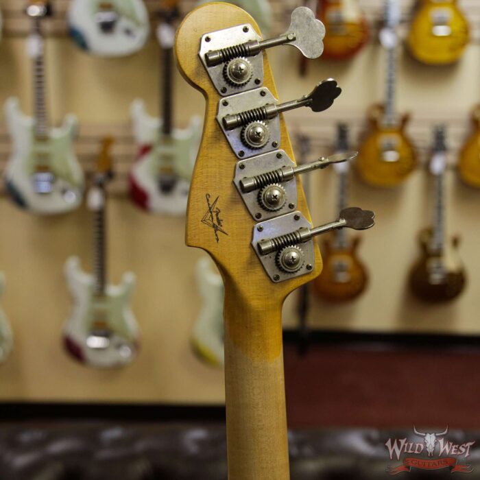 Fender Custom Shop 1959 Precision Bass Journeyman Relic AAA Rosewood Slab Board Josefina Hand-wound PU Fiesta Red - Image 7