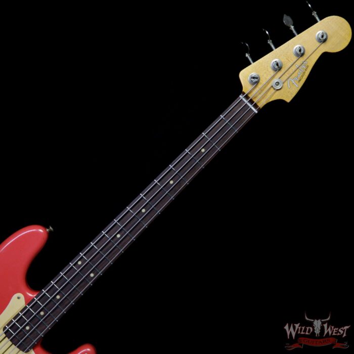 Fender Custom Shop 1959 Precision Bass Journeyman Relic AAA Rosewood Slab Board Josefina Hand-wound PU Fiesta Red - Image 6