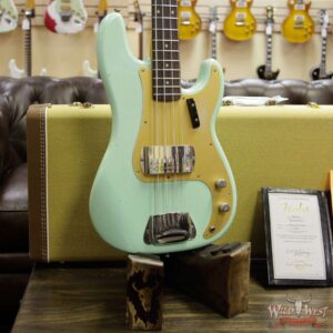 Fender Custom Shop 1959 Precision Bass Journeyman Relic AAA Rosewood Slab Board Handwound PU Surf Green - Image 10