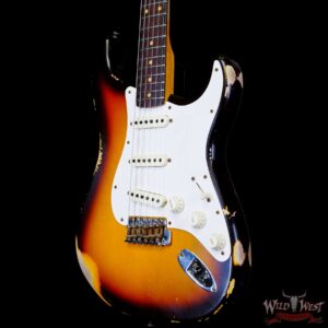 Fender Custom Shop 1959 Stratocaster AAA Rosewood Board Hand-Wound Pickups Heavy Relic Faded Aged Chocolate 3 Tone Sunburst - Image 2