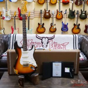 Fender Custom Shop 1959 Stratocaster AAA Rosewood Board Hand-Wound Pickups Heavy Relic Faded Aged Chocolate 3 Tone Sunburst - Image 6