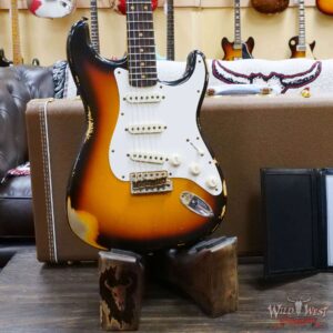 Fender Custom Shop 1959 Stratocaster AAA Rosewood Board Hand-Wound Pickups Heavy Relic Faded Aged Chocolate 3 Tone Sunburst - Image 8