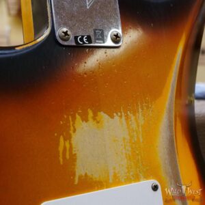 Fender Custom Shop 1959 Stratocaster AAA Rosewood Board Hand-Wound Pickups Heavy Relic Faded Aged Chocolate 3 Tone Sunburst - Image 12