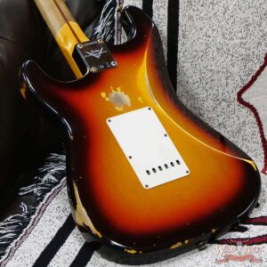 Fender Custom Shop 1959 Stratocaster Maple Board Hand-Wound Pickups Heavy Relic Faded Chocolate 3-Color Sunburst - Image 12