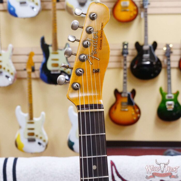 Fender Custom Shop Limited Edition 1959 Telecaster Custom Super Heavy Relic Faded Aged 3 Tone Sunburst - Image 7