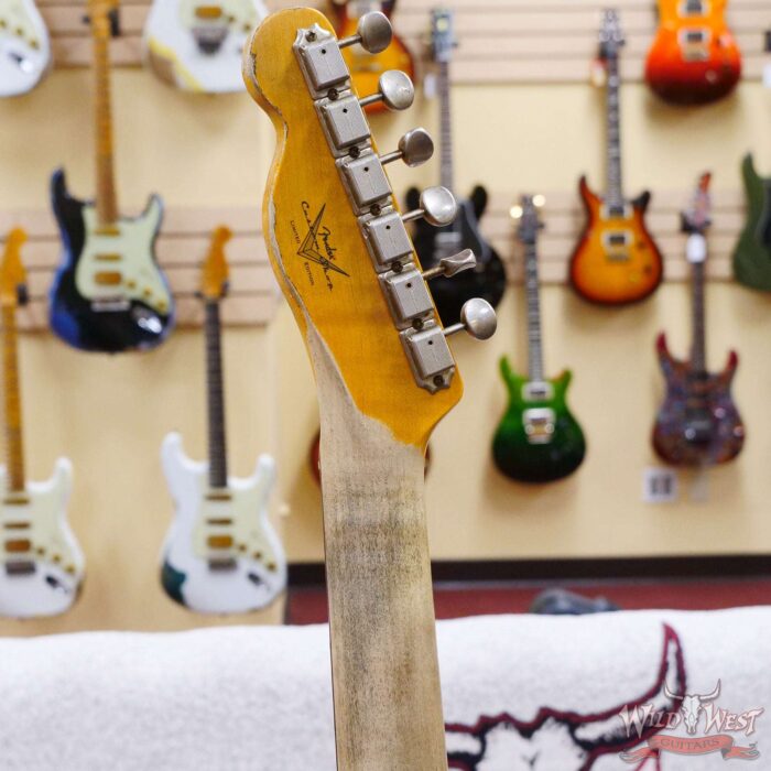 Fender Custom Shop Limited Edition 1959 Telecaster Custom Super Heavy Relic Faded Aged 3 Tone Sunburst - Image 11