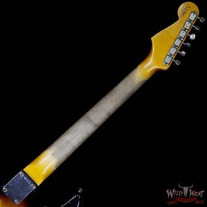 2015 Fender Custom Shop 1960 Stratocaster Relic HSS Floyd Rose Rosewood Fretboard 3 Tone Sunburst - Image 11