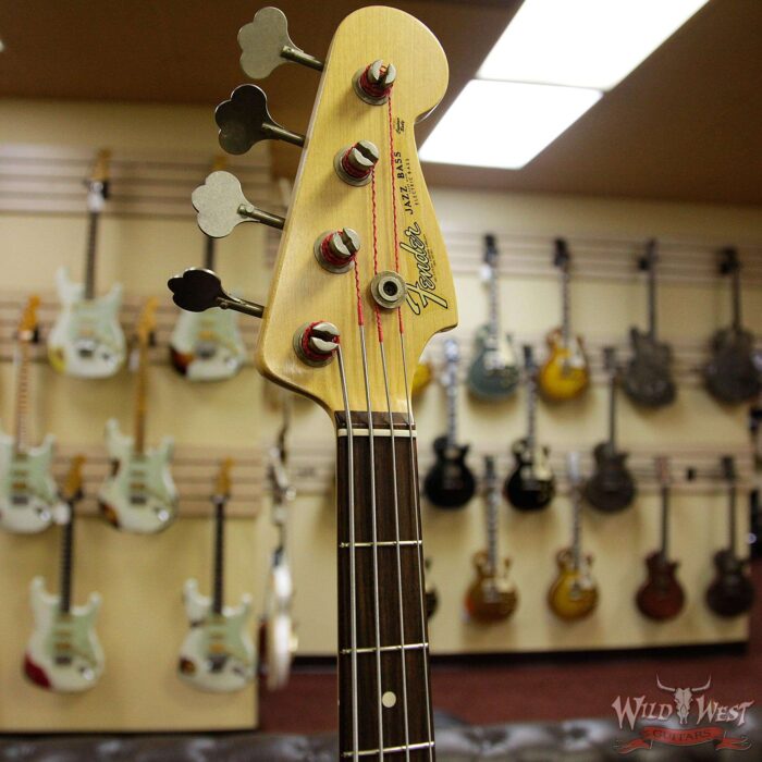2012 Fender Custom Shop 60s 1960 Jazz Bass Relic Rosewood Fretboard 3 Tone Sunburst - Image 7