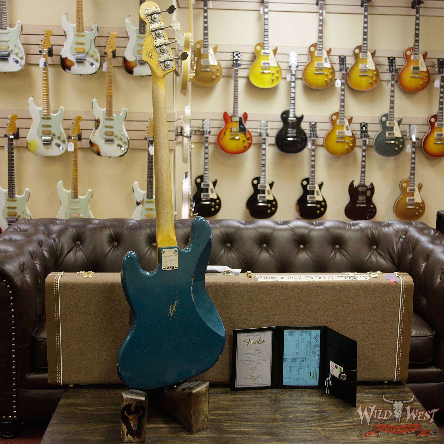 fendercs-60jbass-aotq-cz533945-d3__wwg.jpg Fender Custom Shop 2017 NAMM Limited Edition 60 Jazz Bass J-Bass Relic Rosewood Fretboard Aged Ocean Turquoise - Image 10