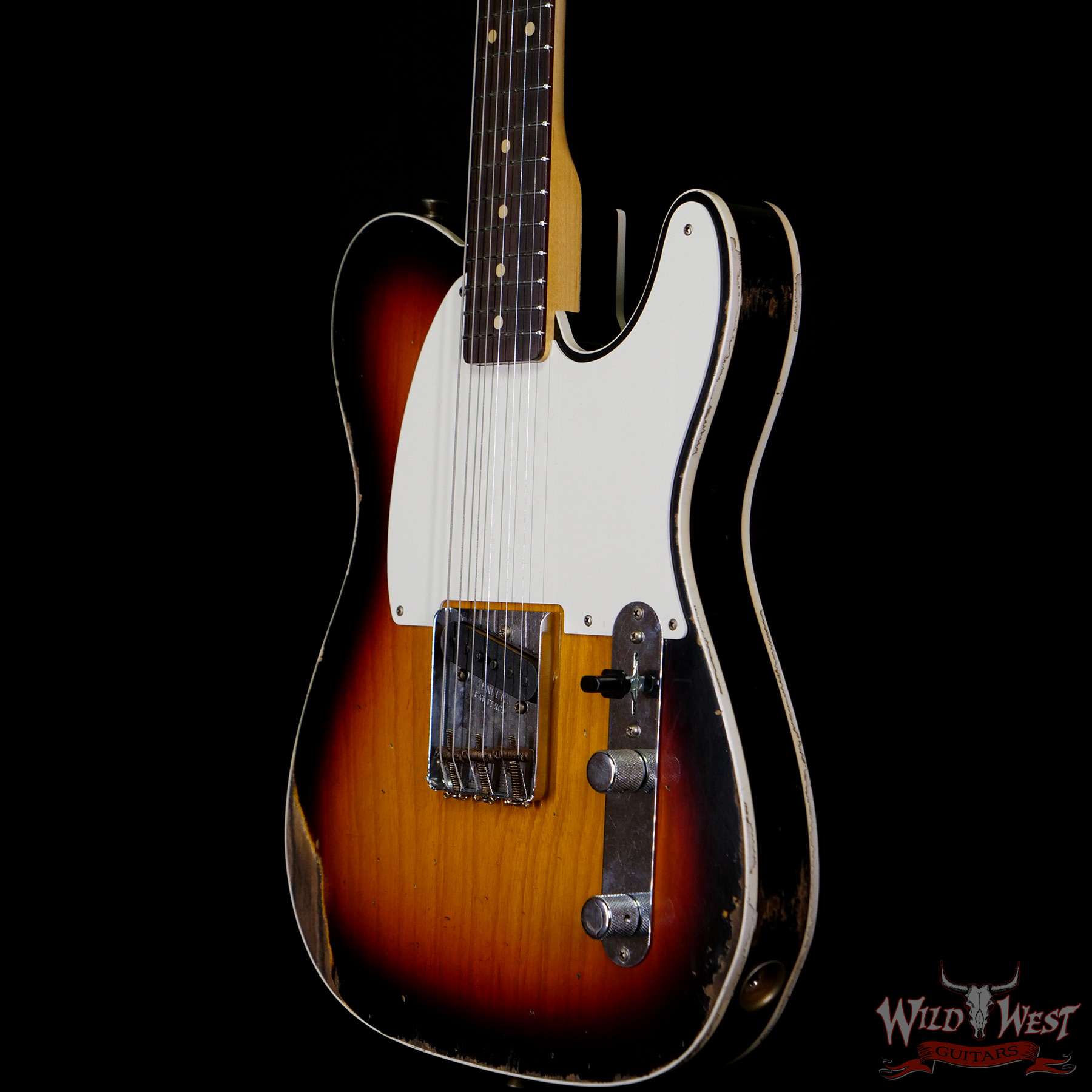 fendercs-60sesq-r107860-br__wwg.jpg Fender Custom Shop 60’s Esquire Relic (Telecaster Custom) AAA Rosewood Slab Board 3 Tone Sunburst - Image 2