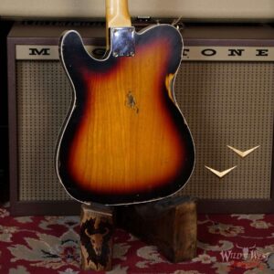 Fender Custom Shop 60’s Esquire Relic (Telecaster Custom) AAA Rosewood Slab Board 3 Tone Sunburst - Image 11