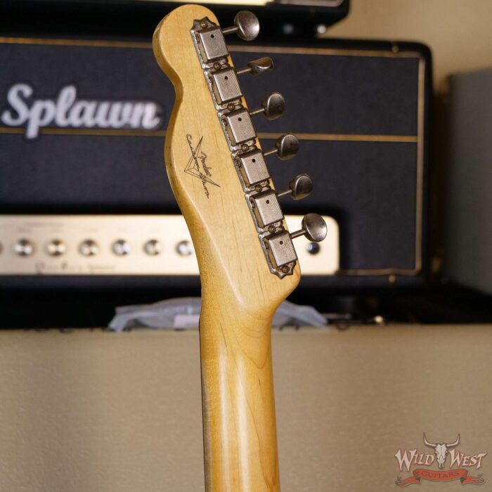 Fender Custom Shop 60’s Esquire Relic (Telecaster Custom) AAA Rosewood Slab Board 3 Tone Sunburst - Image 10