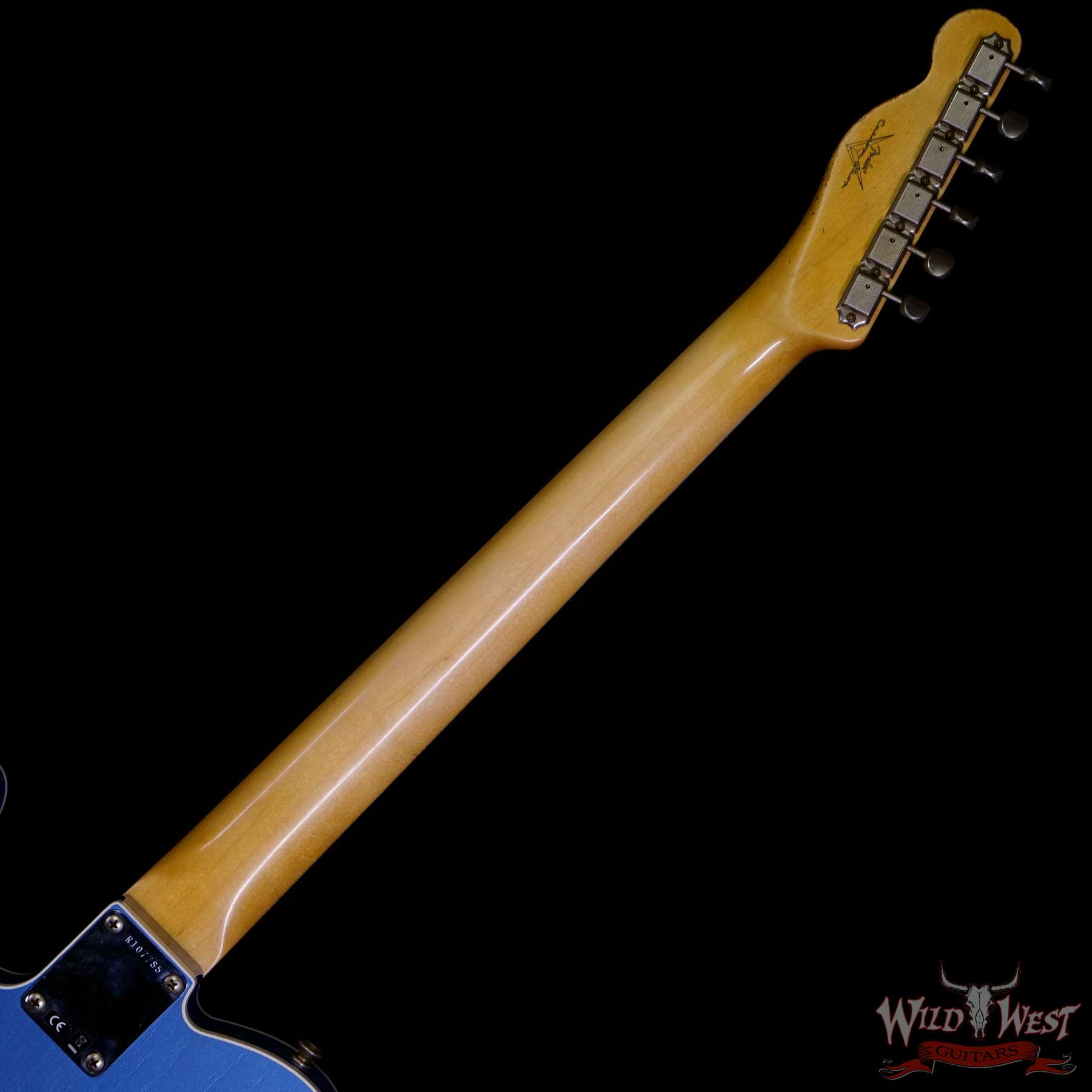 fendercs-60sesqcstlpb-r107785-nb__wwg.jpg Fender Custom Shop 60’s Esquire Relic (Telecaster Custom) AAA Rosewood Slab Board Lake Placid Blue - Image 5