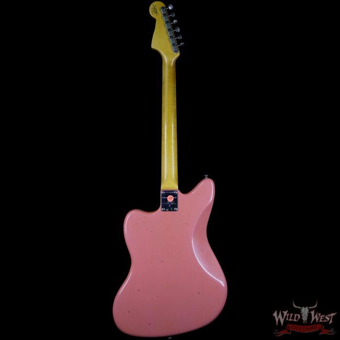 Fender Custom Shop Super Faded 60s Jazzmaster Journeyman Relic Rosewood Aged Fiesta Red - Image 6