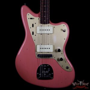 Fender Custom Shop Super Faded 60s Jazzmaster Journeyman Relic Rosewood Aged Fiesta Red - Image 3