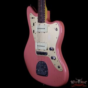 Fender Custom Shop Super Faded 60s Jazzmaster Journeyman Relic Rosewood Aged Fiesta Red - Image 2