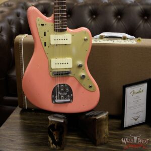 Fender Custom Shop Super Faded 60s Jazzmaster Journeyman Relic Rosewood Aged Fiesta Red - Image 14