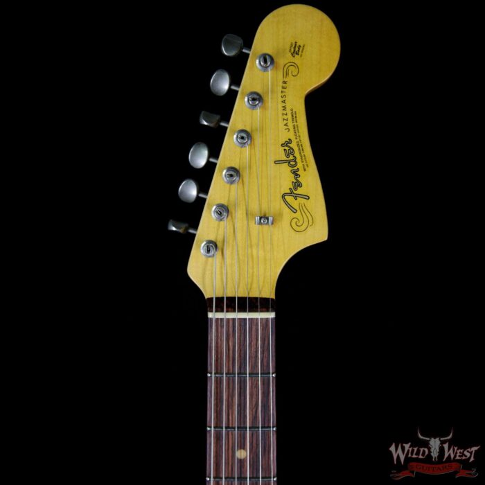 Fender Custom Shop Super Faded 60s Jazzmaster Journeyman Relic Rosewood Aged Fiesta Red - Image 8