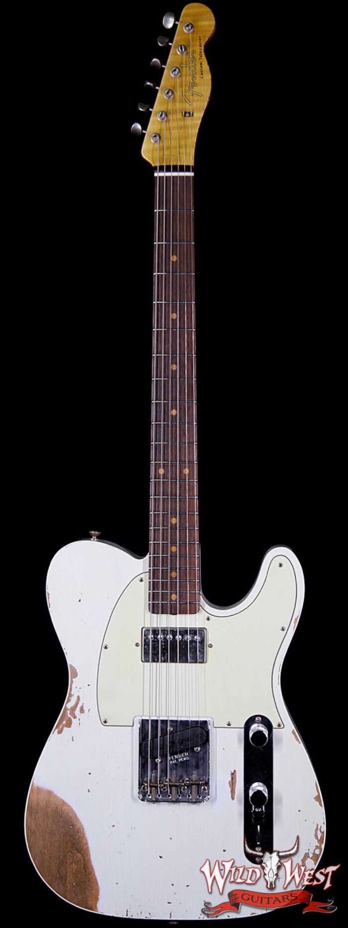 Fender Custom Shop 60’s Telecaster Custom HS Flame Neck Heavy Relic Super Faded Aged Sonic Blue - Image 1