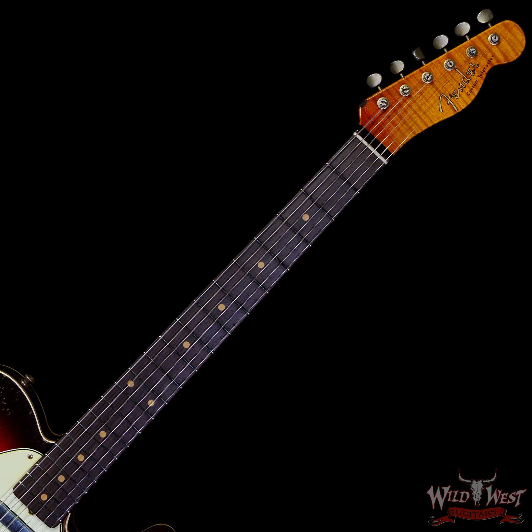 fendercs-60stelecst-cz557805-c2__wwg.jpg Fender Custom Shop 2022 Winter Event #23 George Ruiz Apprentice Masterbuilt ‘60s Telecaster Custom Brazilian Super Heavy Relic 3-Color Sunburst - Image 4