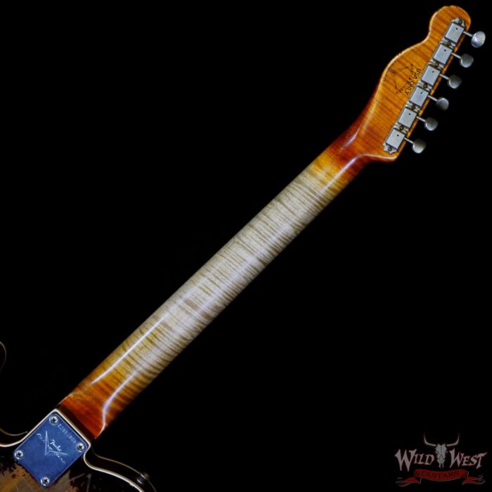 Fender Custom Shop 2022 Winter Event #23 George Ruiz Apprentice Masterbuilt ‘60s Telecaster Custom Brazilian Super Heavy Relic 3-Color Sunburst - Image 5