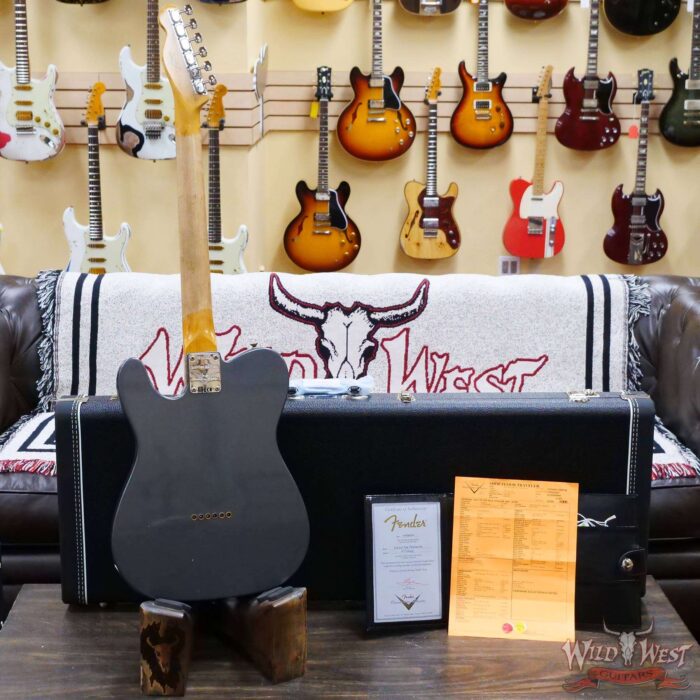 Fender Custom Shop 2022 Winter Event #78 ‘70s Telecaster Thinline HH Journeyman Relic Aged Charcoal Frost Metallic - Image 9