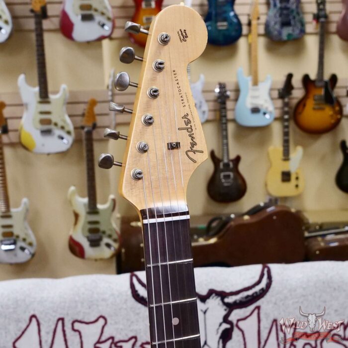 Fender Custom Shop 1962 Stratocaster Hand-Wound Pickups AAA Dark Rosewood Slab Board Relic 3 Tone Sunburst 7.50 LBS - Image 7