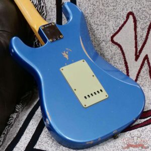 Fender Custom Shop 1962 Stratocaster Hand-Wound Pickups AAA Dark Rosewood Slab Board Relic Lake Placid Blue 7.65 LBS - Image 12