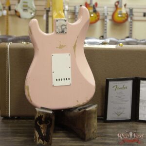 Fender Custom Shop 1962 Stratocaster HSS EVH Pickup Relic Rosewood Fingerboard Shell Pink - Image 9