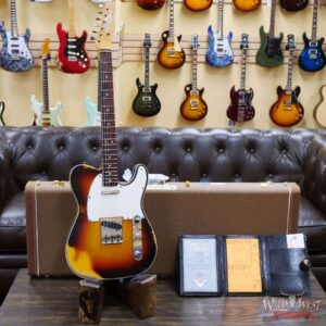 Fender Custom Shop 1962 Telecaster Custom Rosewood Slab Board Hand-Wound Pickups Heavy Relic 3 Tone Sunburst - Image 6