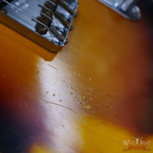 Fender Custom Shop 1962 Telecaster Custom Rosewood Slab Board Hand-Wound Pickups Heavy Relic 3 Tone Sunburst - Image 9