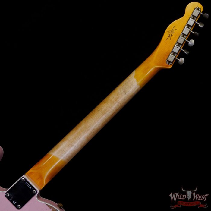 Fender Custom Shop 1962 Telecaster Custom Rosewood Slab Board Hand-Wound Pickups Heavy Relic Shell Pink - Image 5