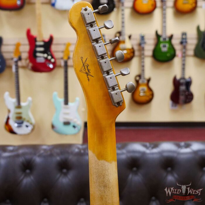 Fender Custom Shop 1962 Telecaster Custom Rosewood Slab Board Hand-Wound Pickups Heavy Relic Shell Pink - Image 11