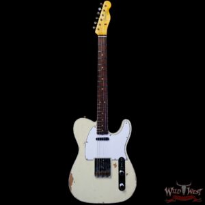 Fender Custom Shop 1962 Telecaster Custom Rosewood Slab Board Hand-Wound Pickups Relic Vintage White - Image 3
