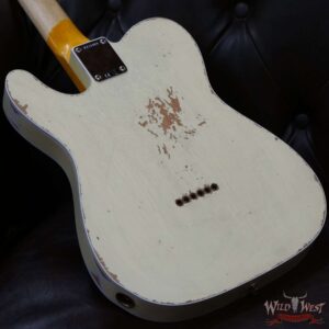Fender Custom Shop 1962 Telecaster Custom Rosewood Slab Board Hand-Wound Pickups Relic Vintage White - Image 12