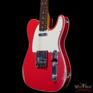 Fender Custom Shop 1962 Telecaster Custom Rosewood Slab Board Hand-Wound Pickups Relic Fiesta Red - Image 2