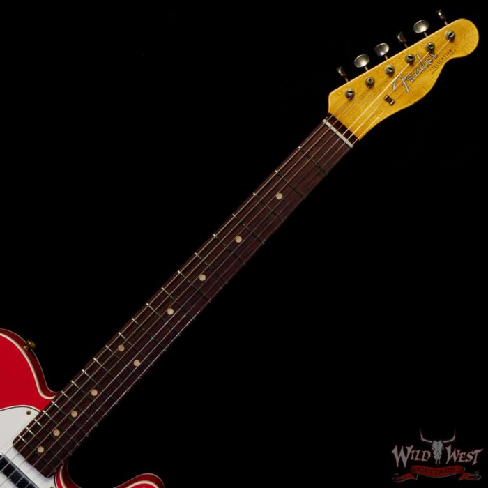 Fender Custom Shop 1962 Telecaster Custom Rosewood Slab Board Hand-Wound Pickups Relic Fiesta Red - Image 4